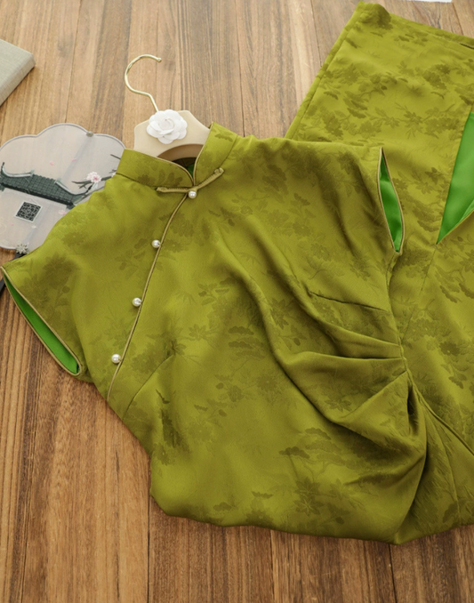 Qipao Jade XXXL Asiatique=L Européeen