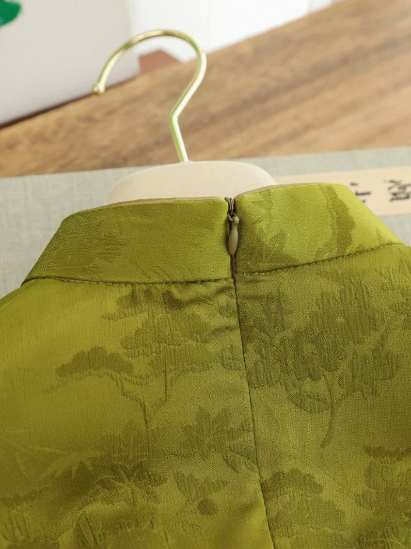 Qipao Jade XXXL Asiatique=L Européeen