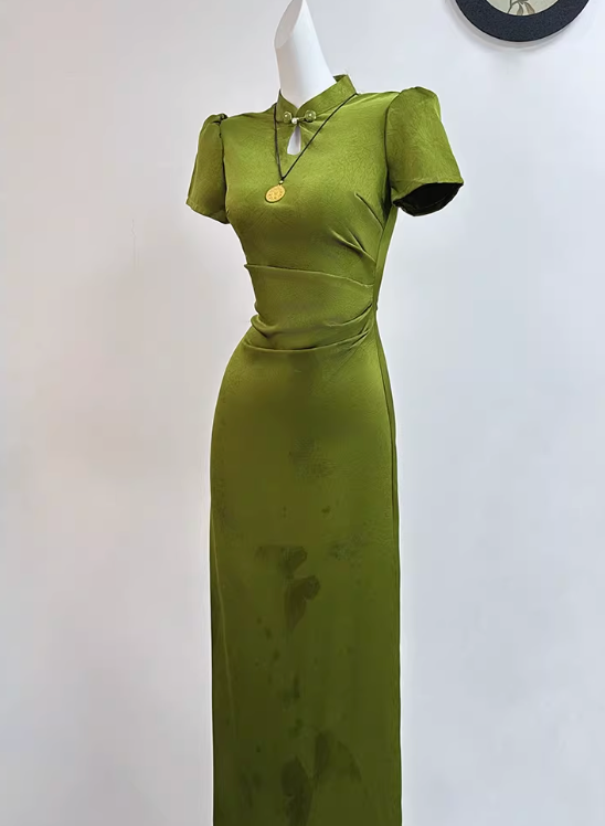 Qipao chic vert