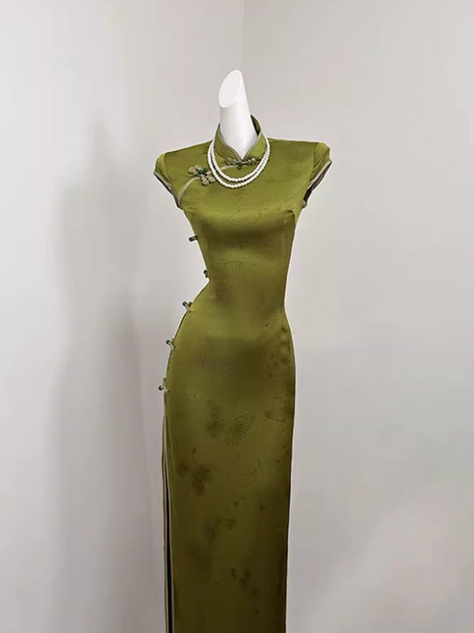 Qipao chic olive