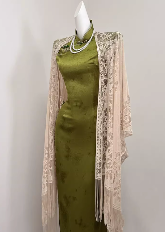 Qipao chic olive